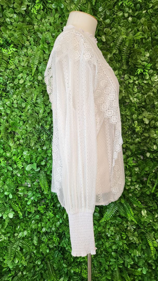 Decjuba Off White Lace Top (14)