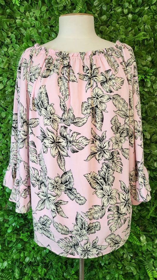 Charlo Pink Peasant Style Top (12-14)