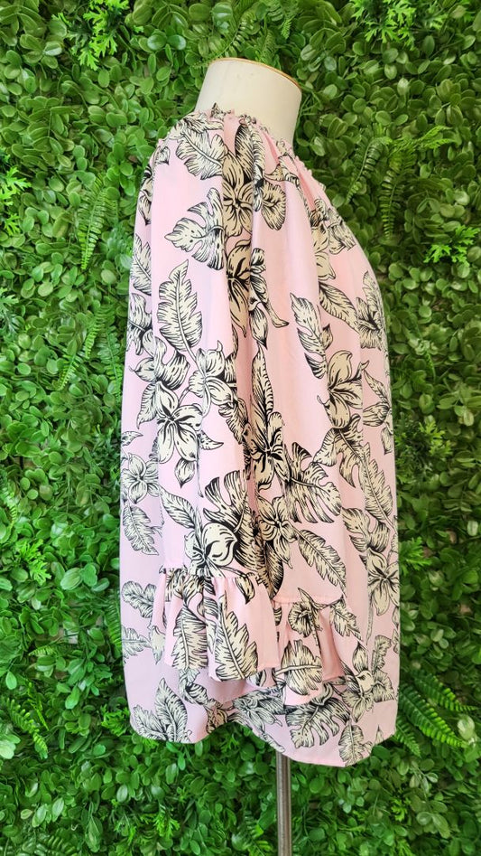 Charlo Pink Peasant Style Top (12-14)