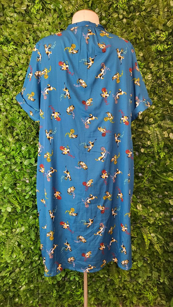 Yumi Print Kitty Dress (16-18)