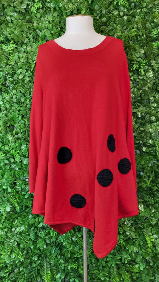 Ts Petite Red Knit Top (14-16)
