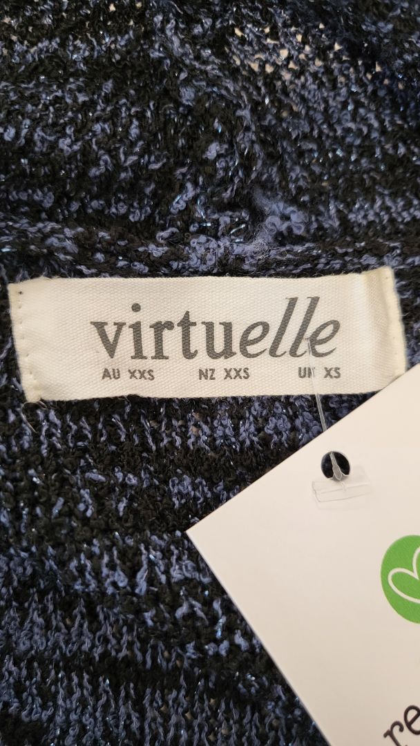 Virtuelle Blue Fringe Cardigan (14)