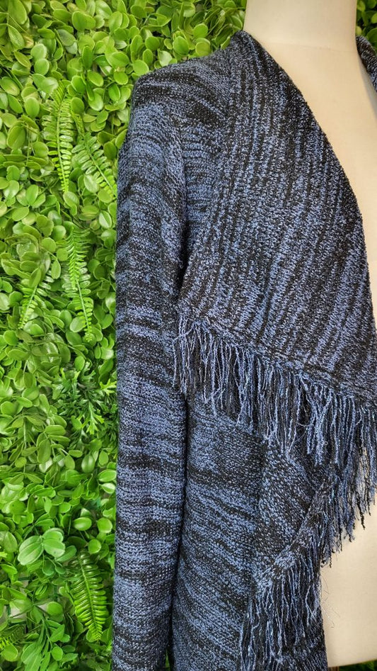 Virtuelle Blue Fringe Cardigan (14)