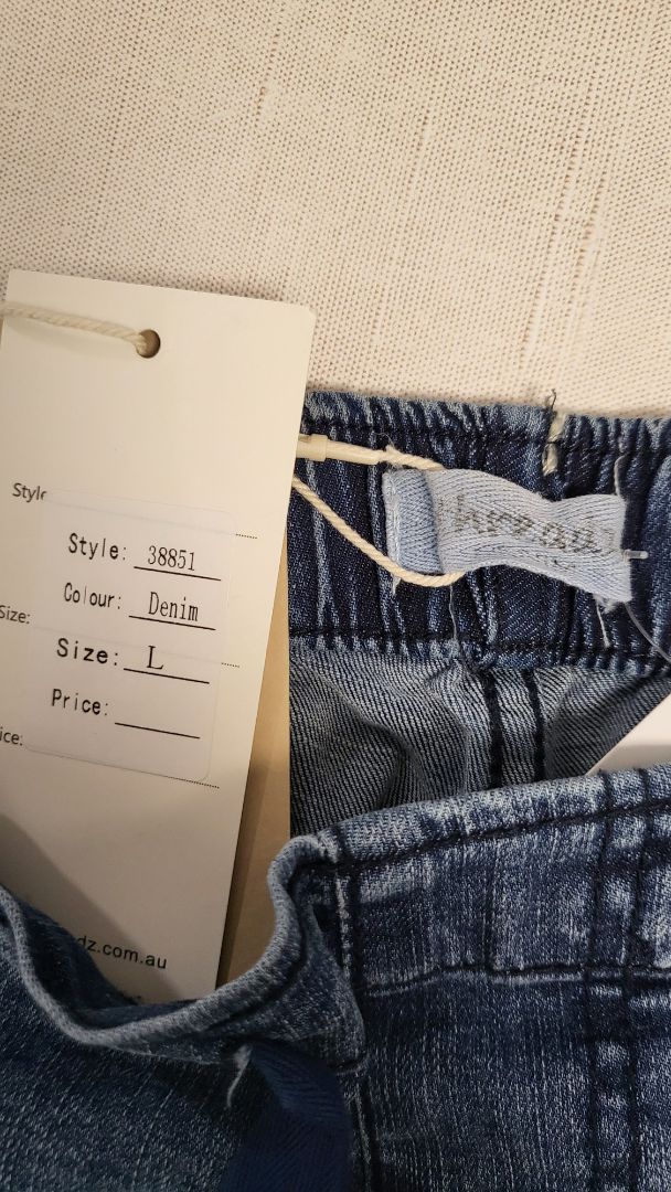 Threadz Blue Denim Jogger Pants BNWT (12)