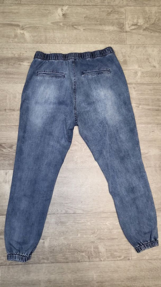 Threadz Blue Denim Jogger Pants BNWT (12)