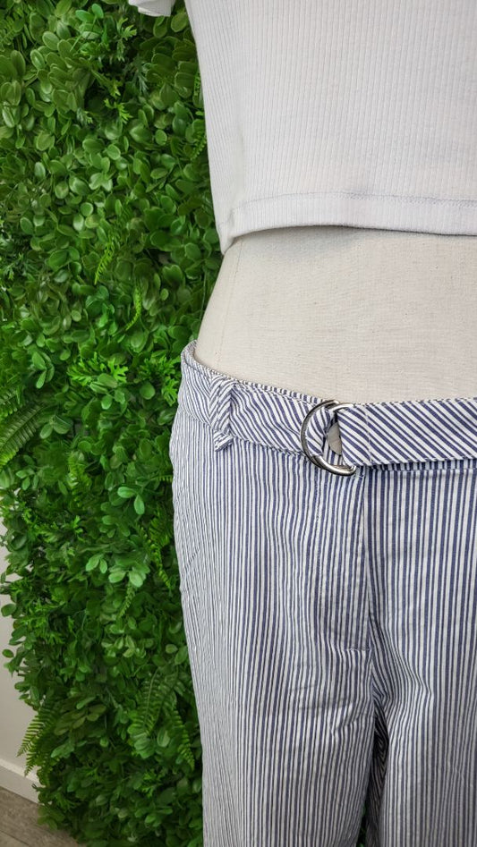 Blue Illusion Stripe Ankle Grazer Jean (14)