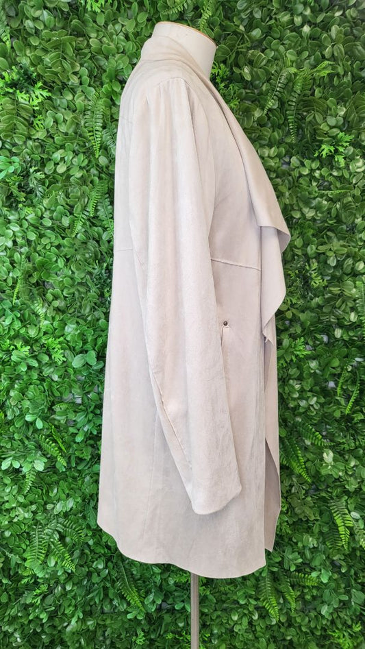 Loobies Story Cream Suede Waterfall Jacket (16)