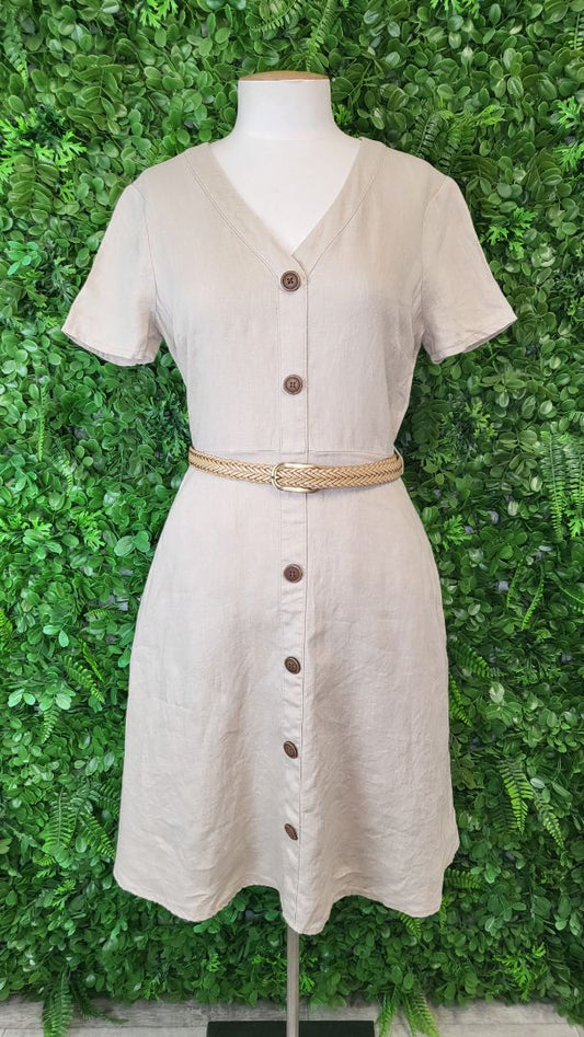 Jacqui.E Natural Linen Dress (10)