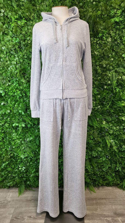 Juicy Couture Grey Velour Tracksuit (10-12)