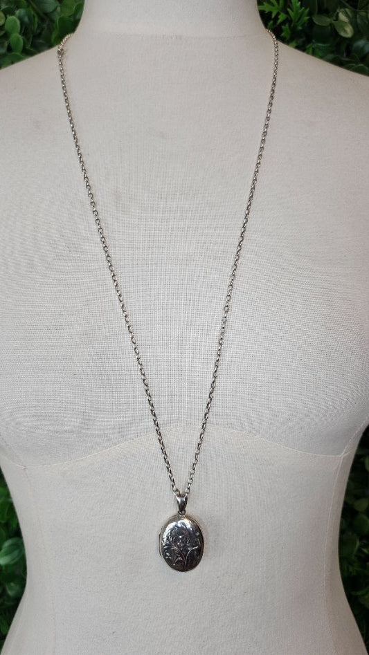 Unknown Sterling Silver 925 Chain&Locket