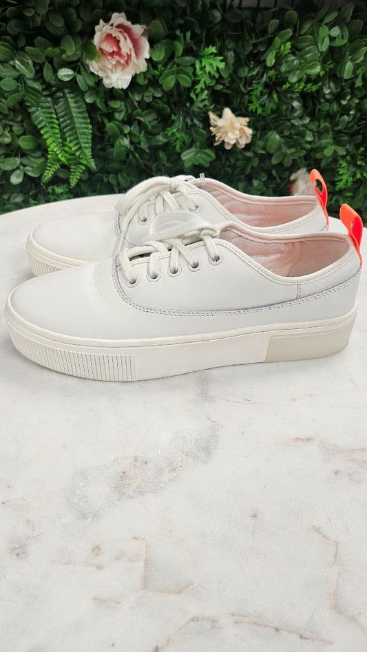 Diesel White Leather Sneaker (38)
