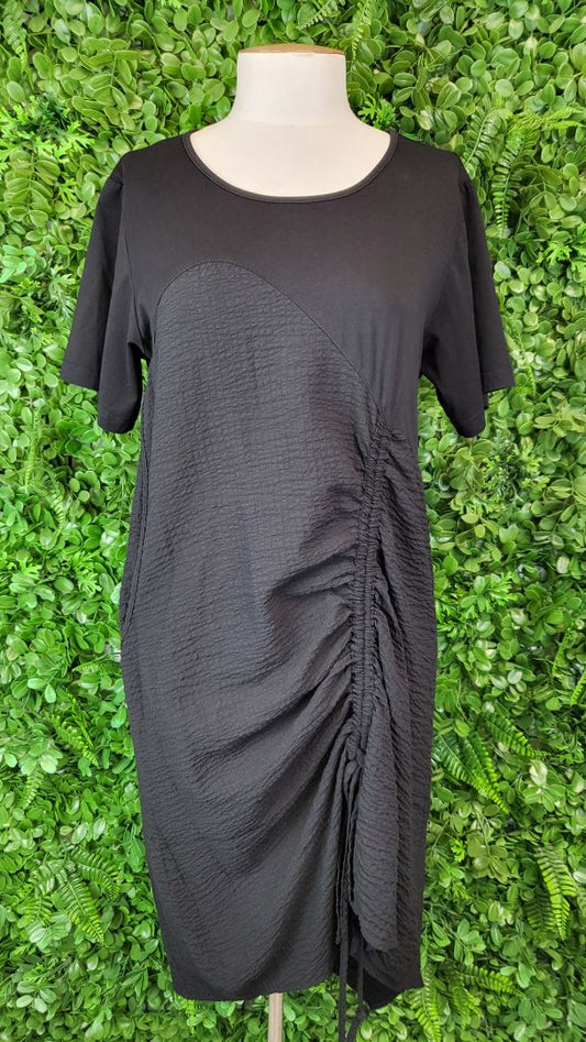 Zafina Black Contrast Dress (10)