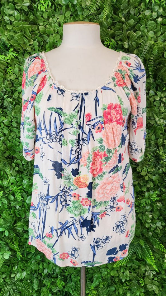 Loobies Story Floral Lace Neck Top (12)
