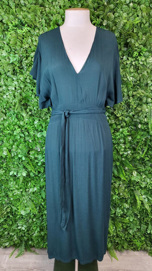 Blak Love Green Flutter Dress (12)
