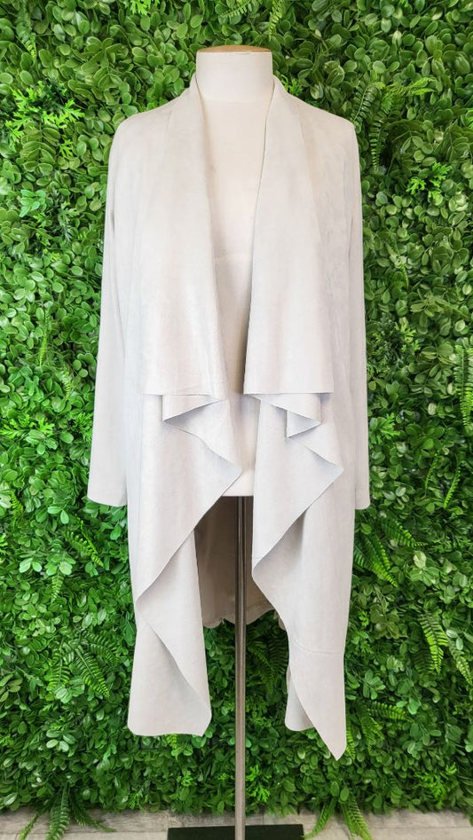 Loobies Story Cream Faux Suede Jacket (10)