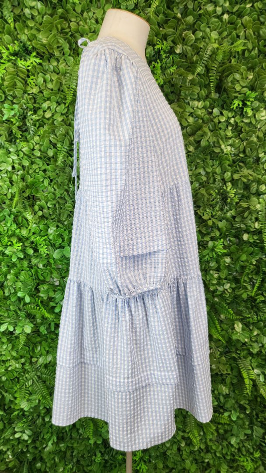 Only Gingham Tiered Dress (12)