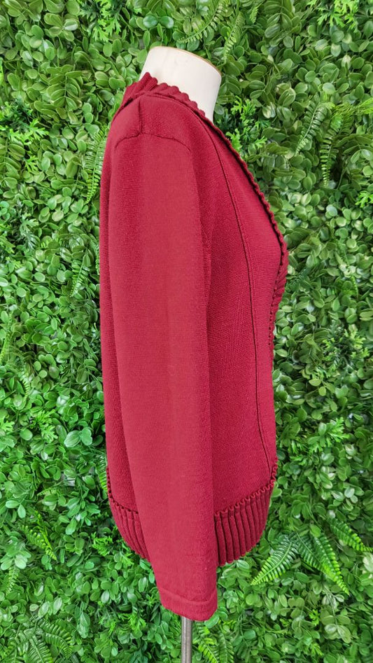 Fields Red Merino Cardigan (12)