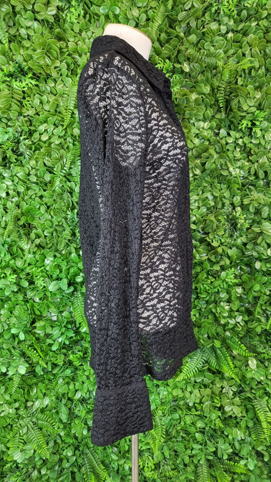 Decjuba Black Lace Shirt (12-14)