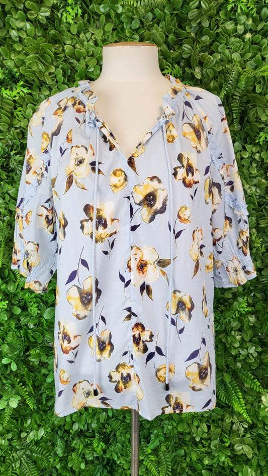 Seduce Blue Floral Top (12)