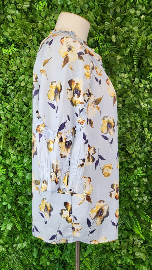 Seduce Blue Floral Top (12)