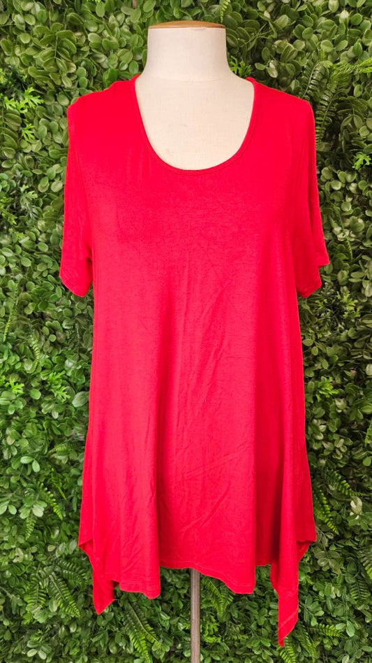 TS Red Asymmetrical Top (14)