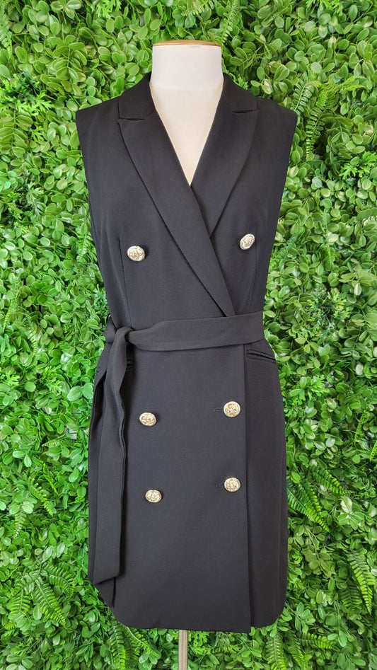 Portmans Black Vest Dress (12)