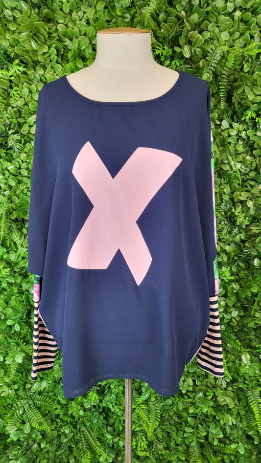 Charlo Floral X Print Top (14)