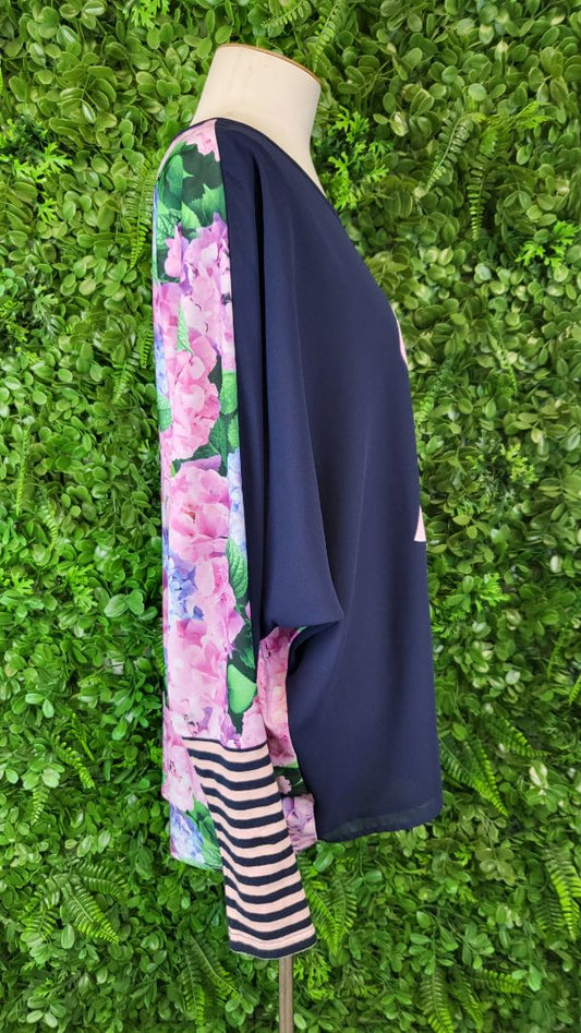 Charlo Floral X Print Top (14)
