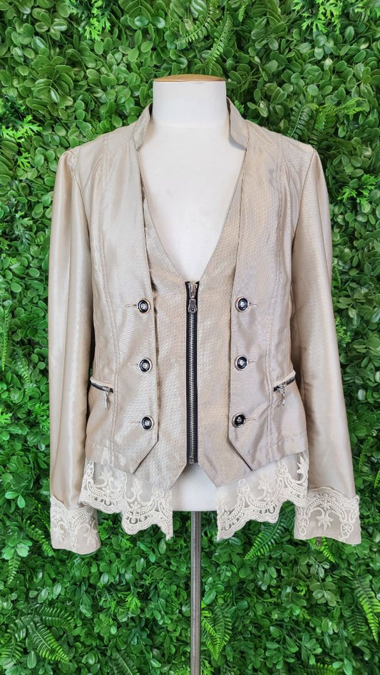Seduce Beige Dress Blazer (14)