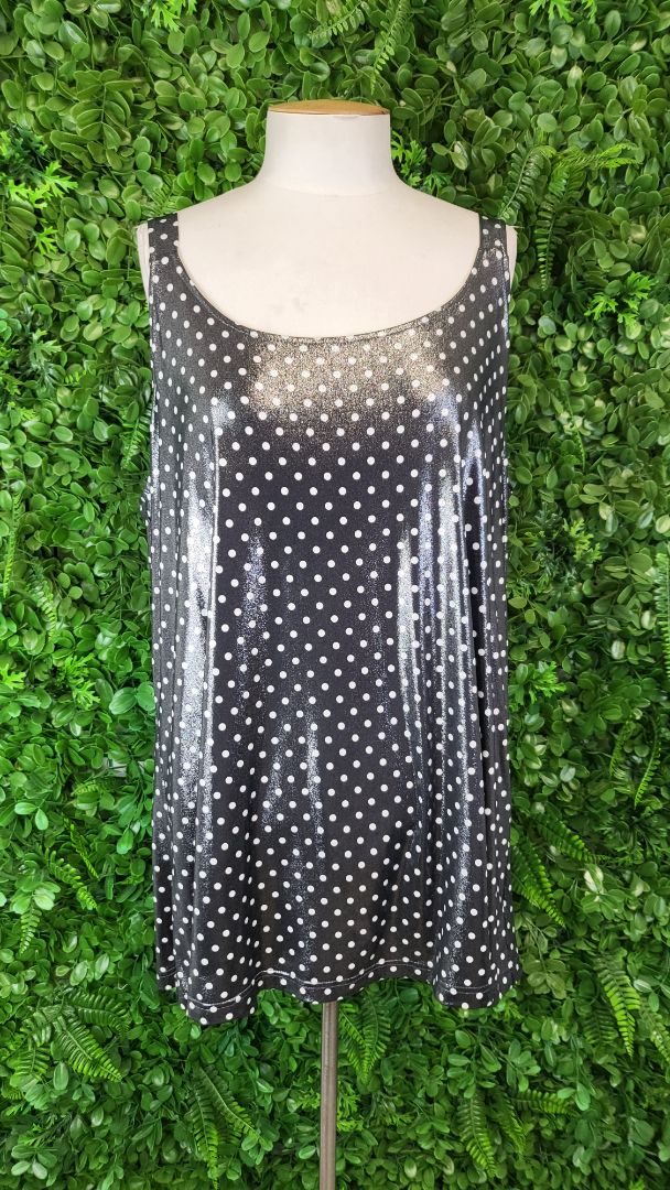 Cashews Metallic Grey Polka Tank (18)