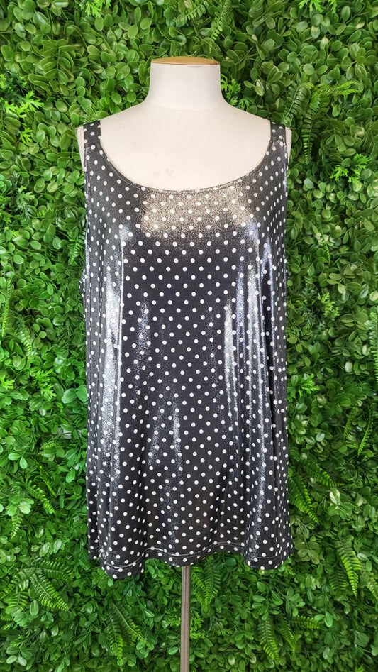 Cashews Metallic Grey Polka Tank (18)