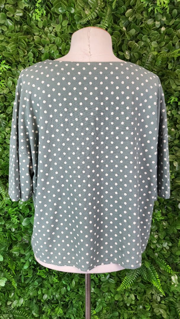 Vero Moda Green Polka Top (14)