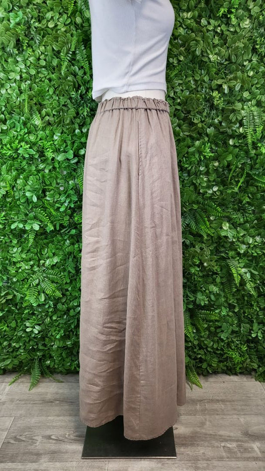 Glassons Taupe Linen Skirt (12)
