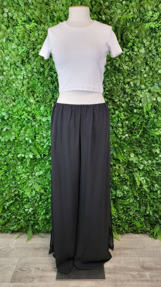 MSGlamour Black Split Leg Pant BNWT (18)
