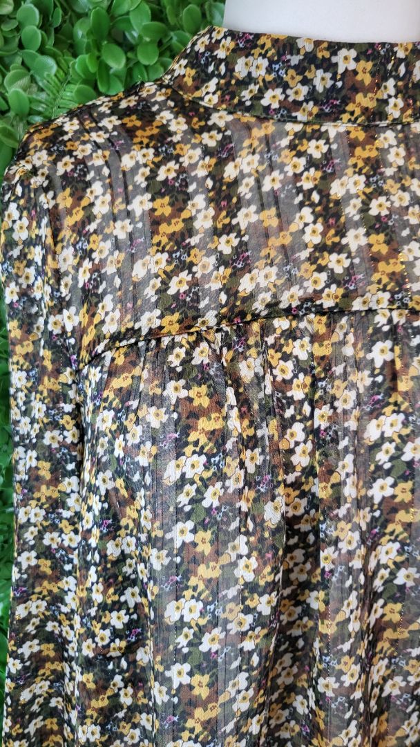 Leila+ Luca Print Tie Neck Blouse (8)