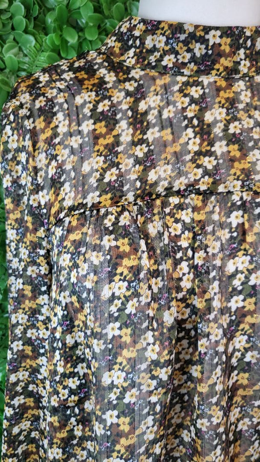 Leila+ Luca Print Tie Neck Blouse (8)