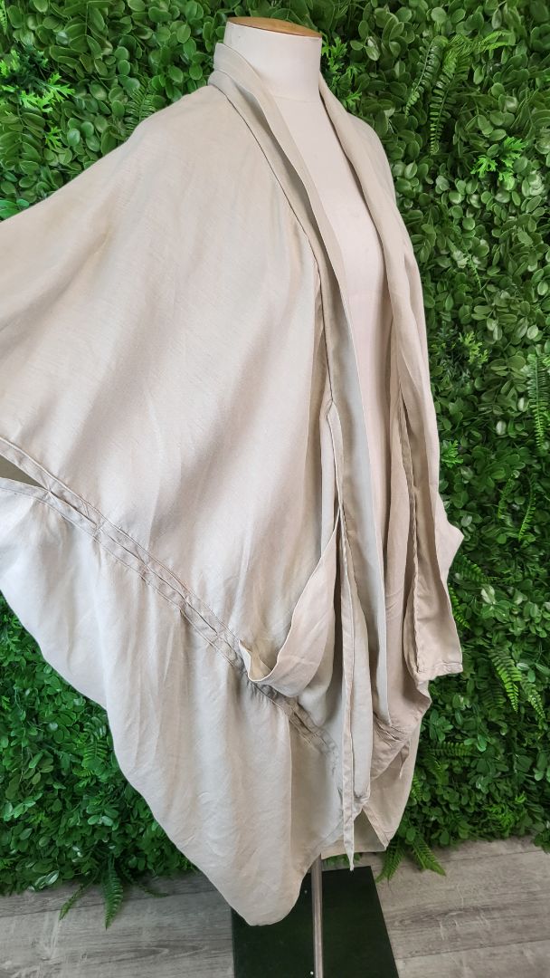 Lela Jacobs Natural Linen Duster Jacket (OSFM)