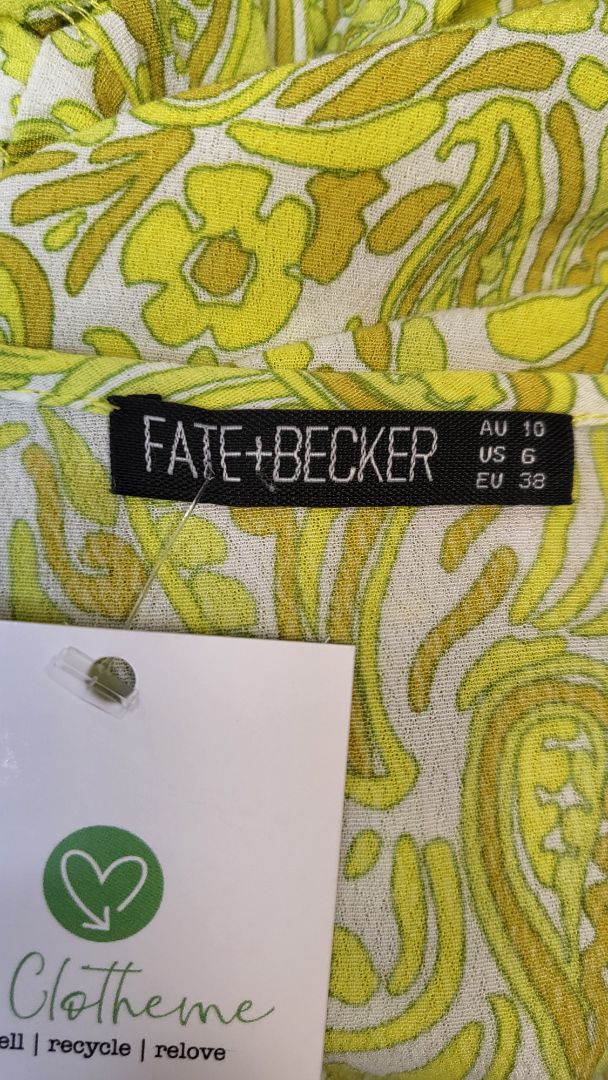 Fate + Becker Yellow Tiered Dress (10)