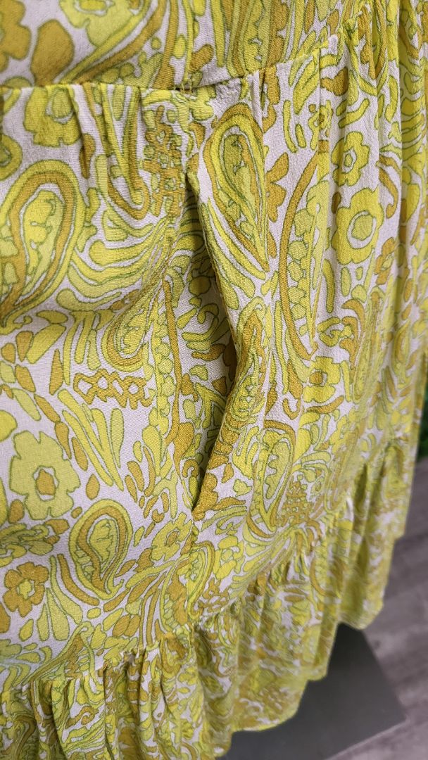 Fate + Becker Yellow Tiered Dress (10)