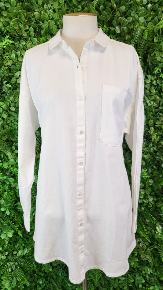Seasalt Cornwall White Cotton Shirt (16)