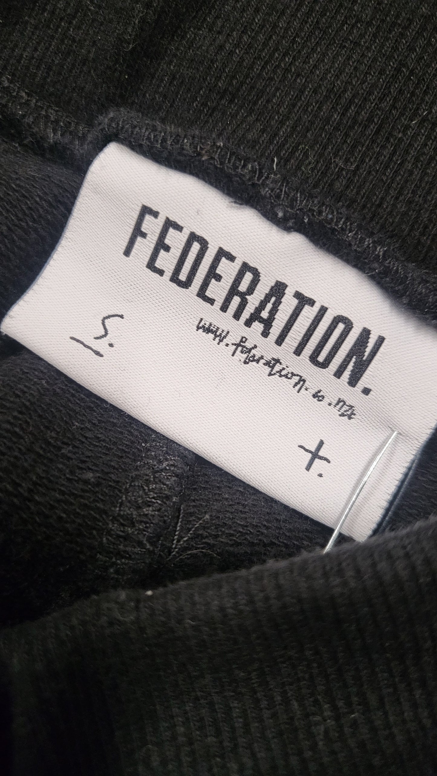 Federation Black Lace Detail Sweat Pants (10)
