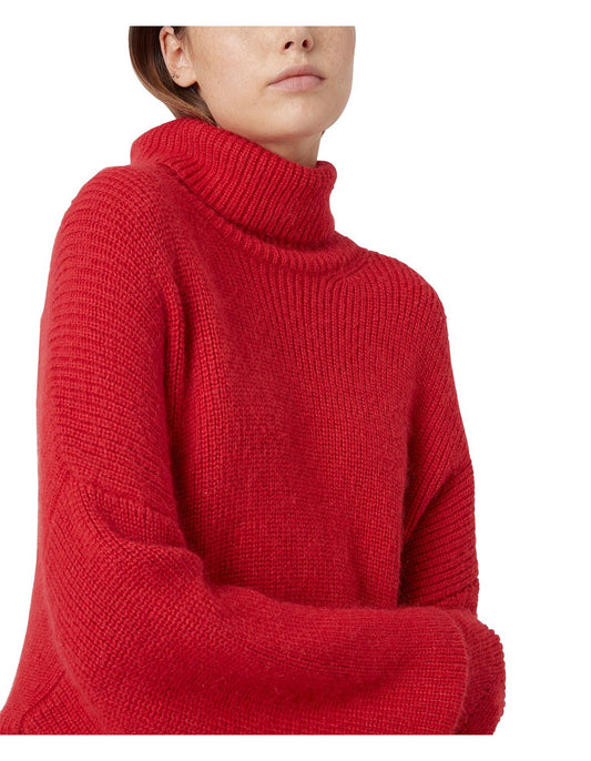 Camilla and Marc Red Rolled Neck Knit (14)