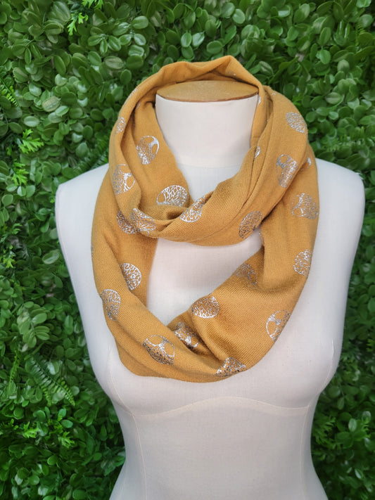 Unknown Mustard Infinity Scarf