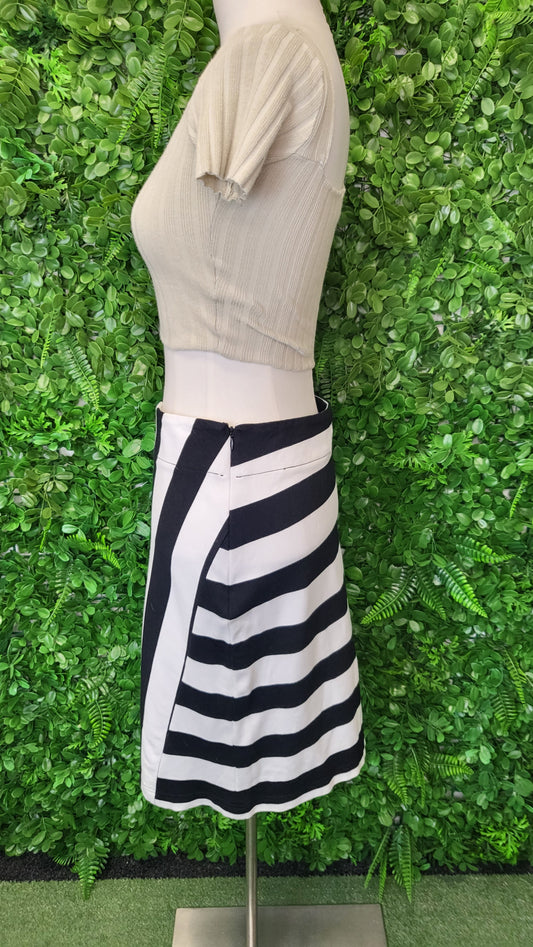 Vassalli Black/White Stripe Skirt (10)