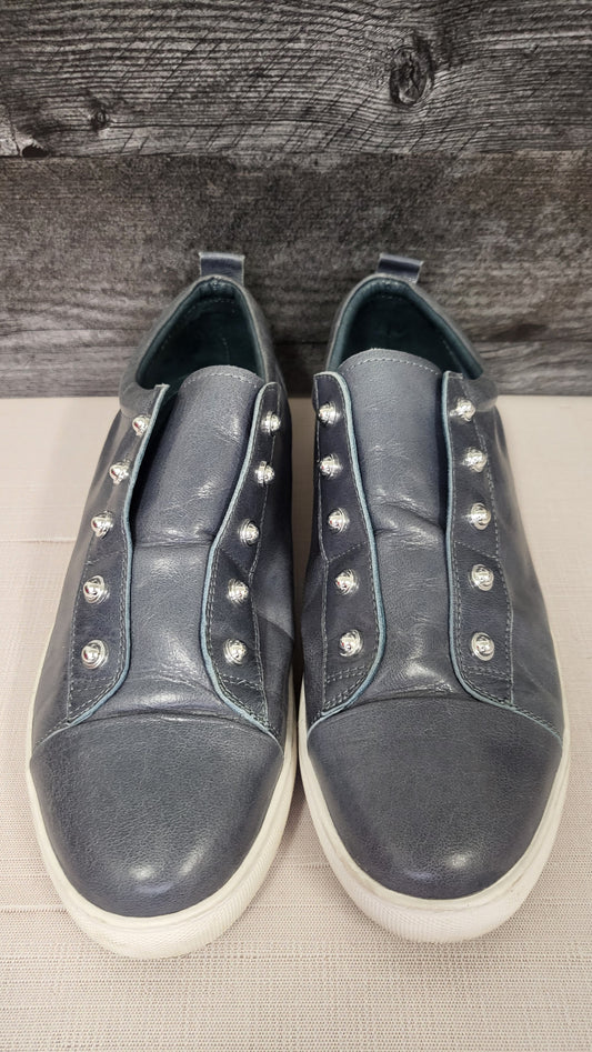 Hinako Blue Leather Sneakers (41)