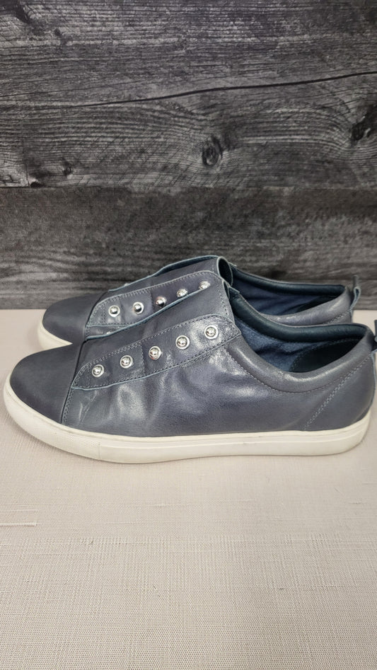 Hinako Blue Leather Sneakers (41)