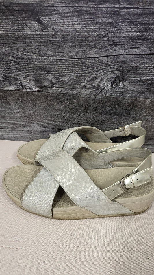 Fitflop Silver Crossover Sandal (39)
