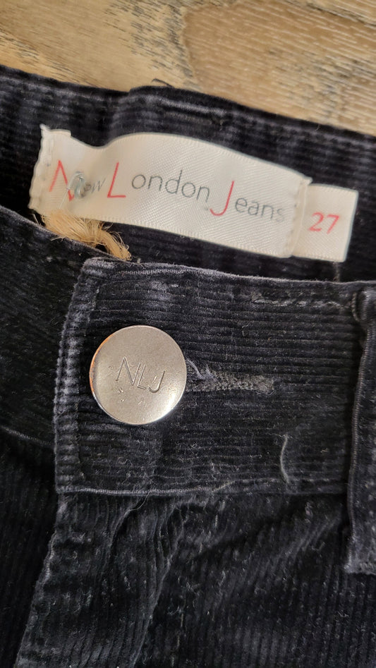 New London Jeans Black Cord Jeans (8)