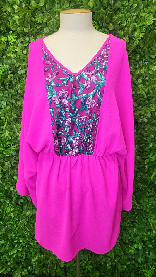 Augustine Pink Sequin Dress (12)