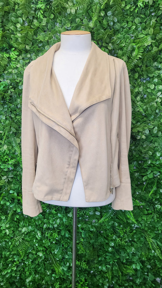 Forever New Caramel Faux Suede Jacket (10)